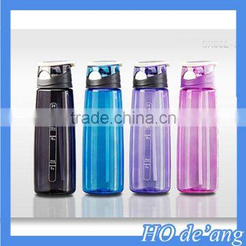 HOGIFT 2015 Creative plastic sport water bottle with straw log print