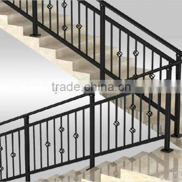 cheaper interior wrought iron stair railing/metal starway handrail