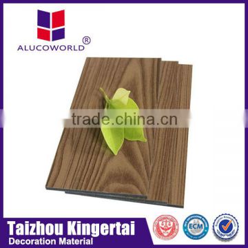 Alucoworld wood grain Aluminium composite panel car acm