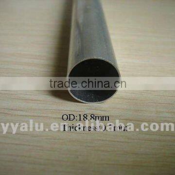 OD:19mm aluminum flat round tube/ pipe/ factory price