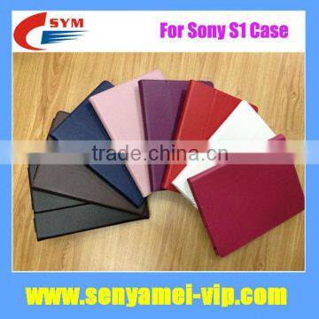 For Sony S1 case for Ultra Slim Micro Fiber Leather Case Cover for Sony Tablet S S1