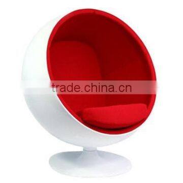 2015 comfortable fiberglass ball chair