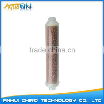 Inline ceramic water filter cartridge