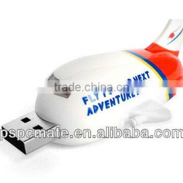 airplane shape flash driver ,OEM logo usb flash memory /good for given away
