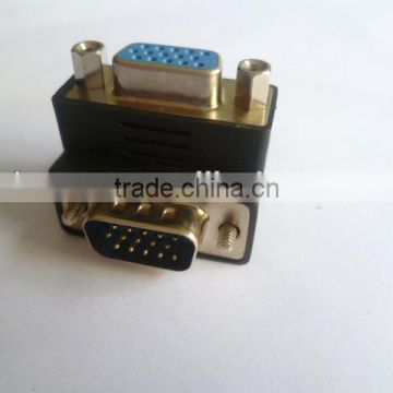 durable HDB15M to HDB15F angled 90 degree adapter