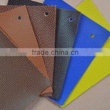 pvc pu embossed leather fabric for soccer ball, basketball