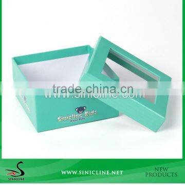 Sinicline Factory Deisgn Kids Shoe Box With PVC Window photo-2