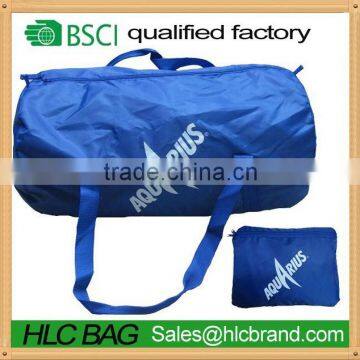 2016 New foldable wholesale gym bag shoulder strap