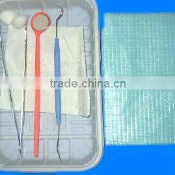 Disposable dental implant surgical exam kit