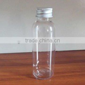 100g clear PET bottle with aluminum screw lid