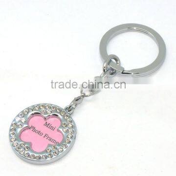 Custom Keyring , Glass Metal Keychain, Key Chain Holder