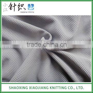 High Breathable 100 Poly Knitted Bird Eye Mesh Fabrics for Clothing