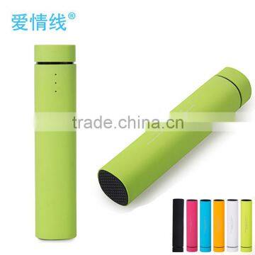 Fashion Green 4000mAh Universal Power Bank Bluetooth Speaker for Promotion Gift