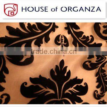 Flocked Organza Fabric