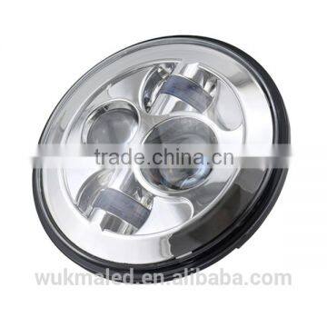 7" LED Projector Head Light Black for Harley Davidson 2012-2013 FLD / 1994-2013 Touring & Softail Models