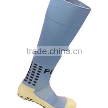 whole sport soccer socks with rubber printling sole