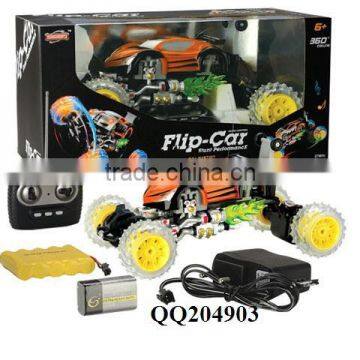 Full function R/C stunt car with light & music ,360rotate & roll