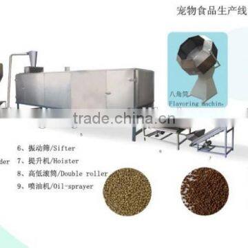 high quality semi- automatic pet dog food double-screw production line