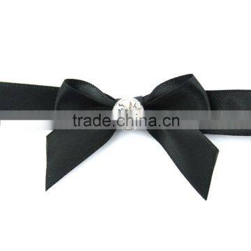 Wholesale Black Packing satin ribbon bow