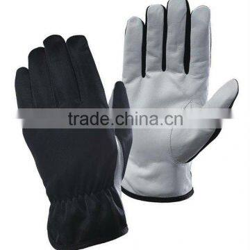 Goat Skin Mechanic Gloves with Elastic Cuff