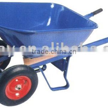 Double wheels wheelbarrow