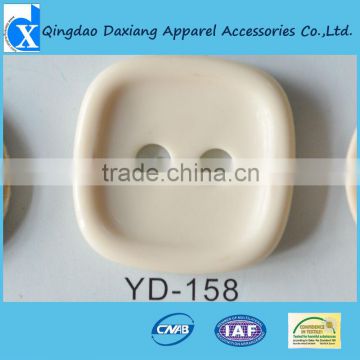 square shape plastic coat button 30mm