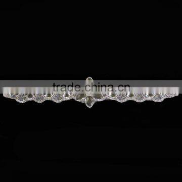 factory Wholesale Garment accessories custom bridal crystal beaded sash belts rhinestone applique