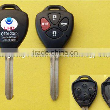 Uncut TOY43 Blade 4 Buttons Replacement Remote Key Shell for Toyota Camry Blank Key