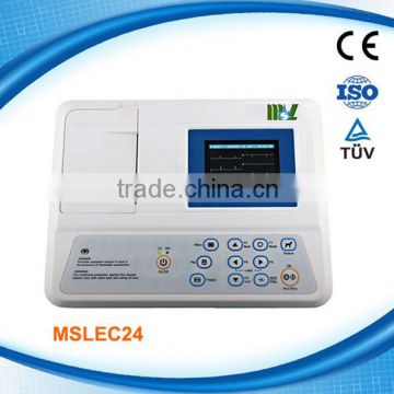 Veterinary 3 channel Ecg machine MSLEC24-M, excellent quality, best price!