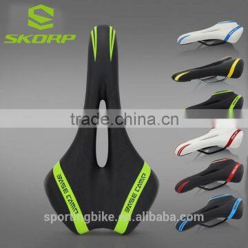 Hollow 3D Groove MTB Road Bike Cycling PU Leather Bicycle Saddle For Sale