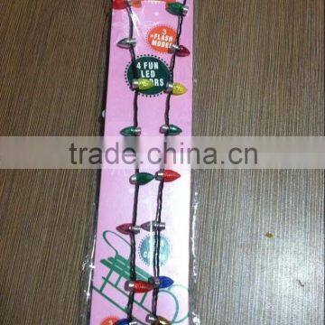 Christmas Bulbs LED Light Up Necklace Holiday Adult Child Costume Accessory photo-2