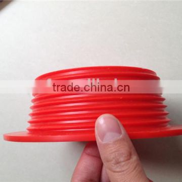 Red new design plastic cap , customized PP /PE cap