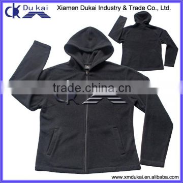 women's polar fleece jacket with hood in black,cheap fleece jacket,polar fleece jacket