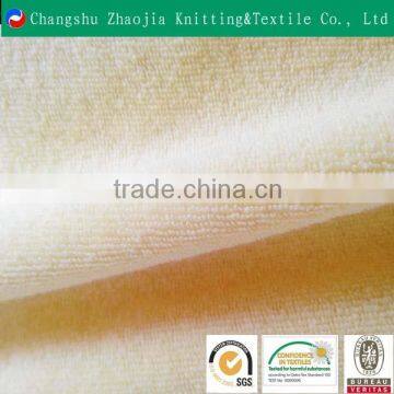 Yellow super soft baby blanket comfortable terry cloth made in changshu