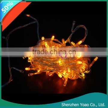 Yellow 10M 100 LED String Fairy Xmas Light