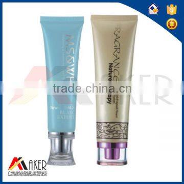 hot sales environmental protection LDPE clear transparent cosmetic plastic tube with top cap