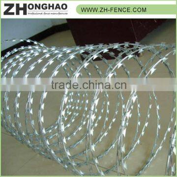 Powder Coated Eco-friendly Galvanized Iron Razor Fence Wire photo-4