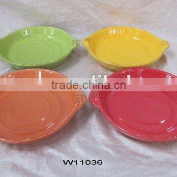 ceramic plate with handles,hard dolomite