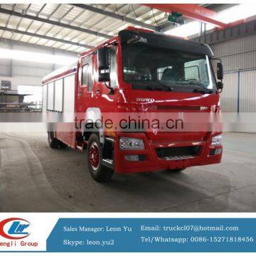 sino truck HOWO foam fighting truck foam and water tank 8000L