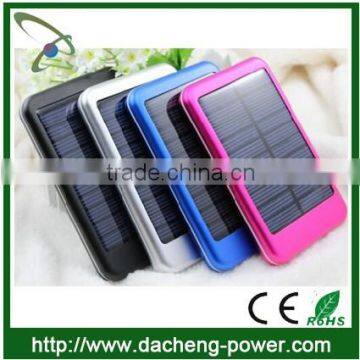 2015 top selling 5000mAH solar charger for mobile phone,solar power bank charger,rechargeable mobile phone charger