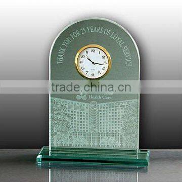 Springfield Glass/Crystal Corporate Clock Award