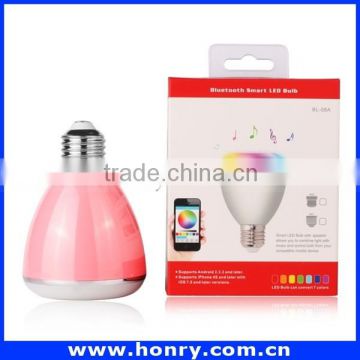 Mobile Phone Accessories LED Bulb Bluetooth Speaker 2016 with App Remote Control