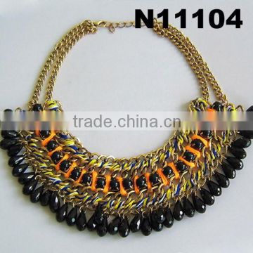 wholesale chunky beaded statement necklace in china