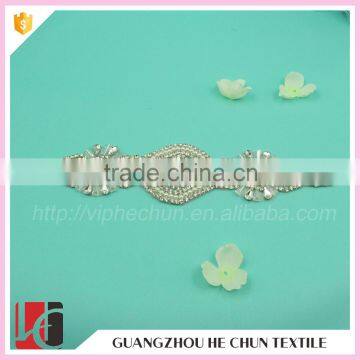 HC-3444 Hechun Hot Fix Crystal Applique Patch for Banquet Dresses photo-2