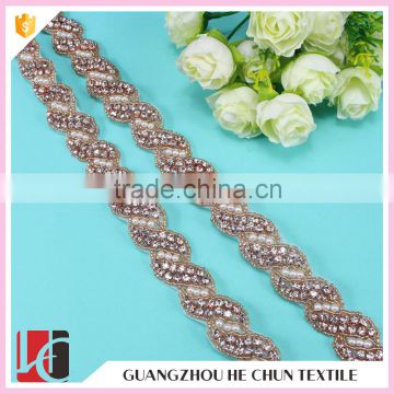 HC-4693-1 Hechun Fashion Pearl Trim for Weddingdress