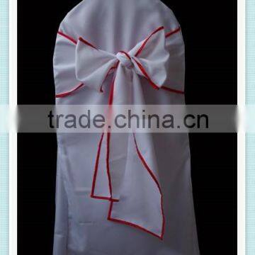 YHS#506 satin edge taffeta polyester banquet wedding wholesale chair cover sash bow