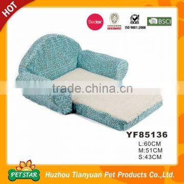 Fashion Foldable Bright Color Soft Warm Dog Sofa Bed