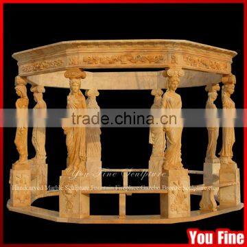 Big Promotion Garden Beige Marble Pavilion Gazebo