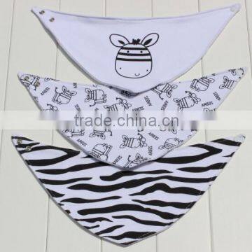 Fashion design baby bib cotton jersey soft bib made in china cotton toddle scarf baby jersey adjustable bib blue color