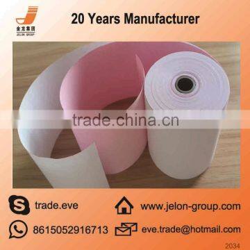 China supplier full color carbonless paper in jumbo roll 241x6000m